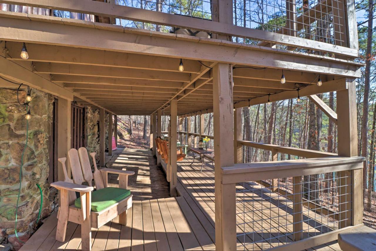 Scenic Greers Ferry Cabin With Deck And Fire Pit! Heber Springs Exterior photo